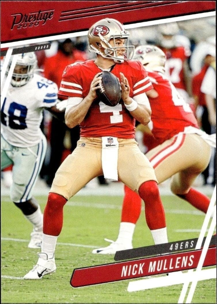 Nick Mullens 2020 Panini #3 Football Trading Card - Front 2020 Panini Nick Mullens #3 football trading card front
