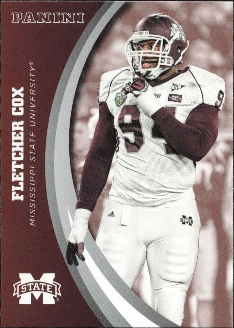 2016 Panini Mississippi State Fletcher Cox #18 trading card