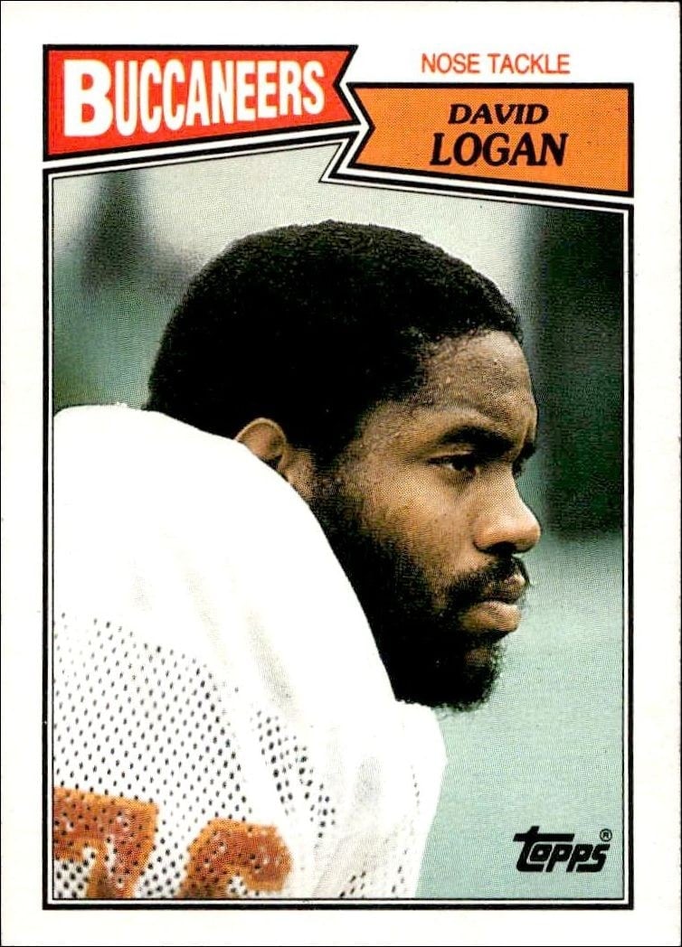 David Logan 1987 Topps #391 Football Trading Card - Front 1987 Topps David Logan #391 football trading card front