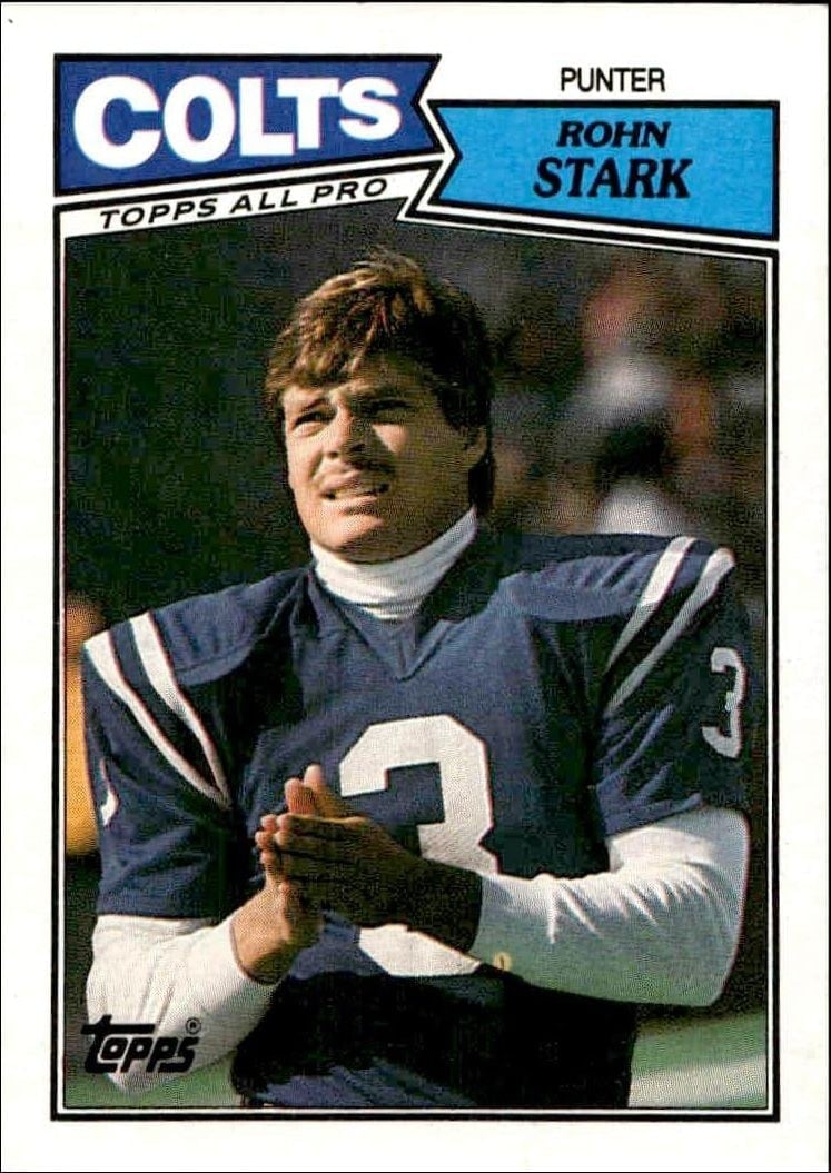 Rohn Stark 1987 Topps #379 Football Trading Card - Front 1987 Topps Rohn Stark #379 football trading card front