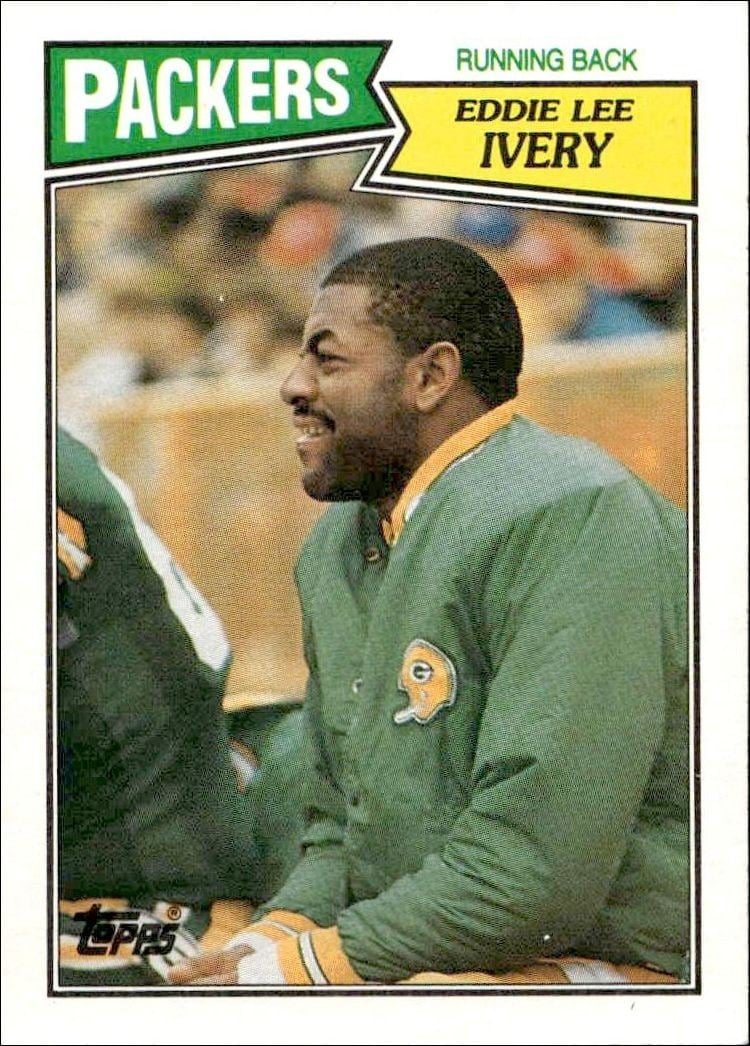 Eddie Lee Ivery 1987 Topps #357 Football Trading Card - Front 1987 Topps Eddie Lee Ivery #357 football trading card front