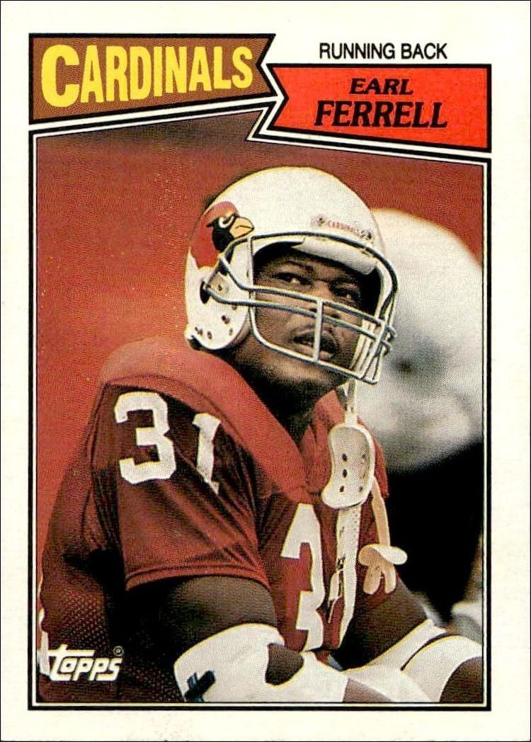 Earl Ferrell 1987 Topps #331 Football Trading Card - Front 1987 Topps Earl Ferrell #331 football trading card front