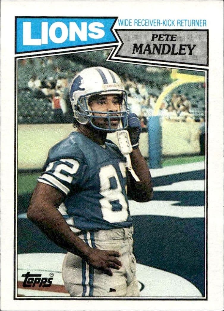 1987 Topps Pete Mandley #323 trading card