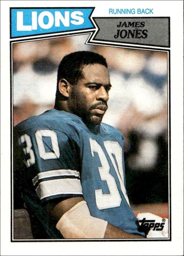 1987 Topps James Jones #319 trading card