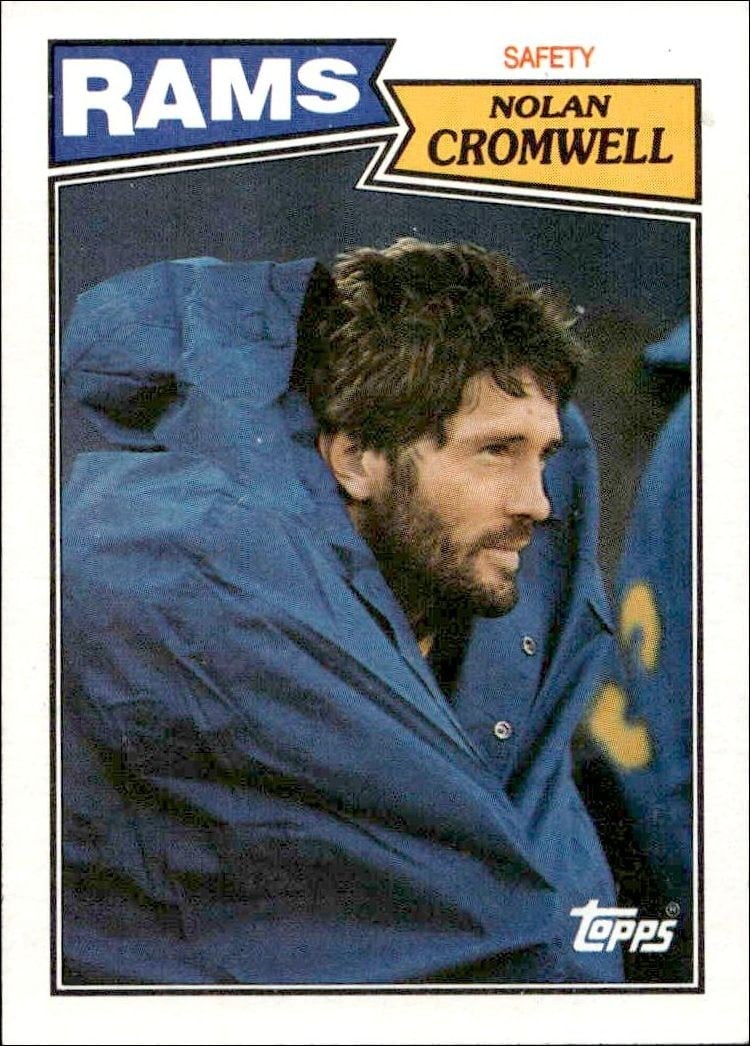 Nolan Cromwell 1987 Topps #159 Football Trading Card - Front 1987 Topps Nolan Cromwell #159 football trading card front