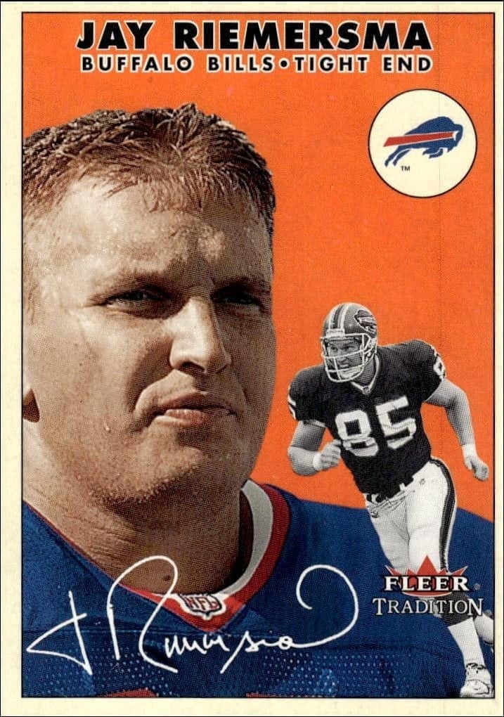 Jay Riemersma 2000 Fleer Tradition Glossy #264 Football Trading Card - Front 2000 Fleer Tradition Glossy Jay Riemersma #264 football trading card front