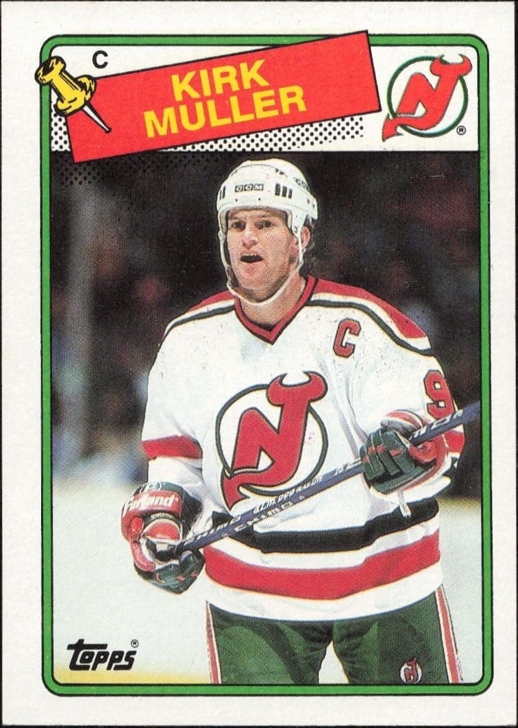 Kirk Muller 1988-89 Topps #84 Hockey Trading Card - Front 1988-89 Topps Kirk Muller #84 hockey trading card front