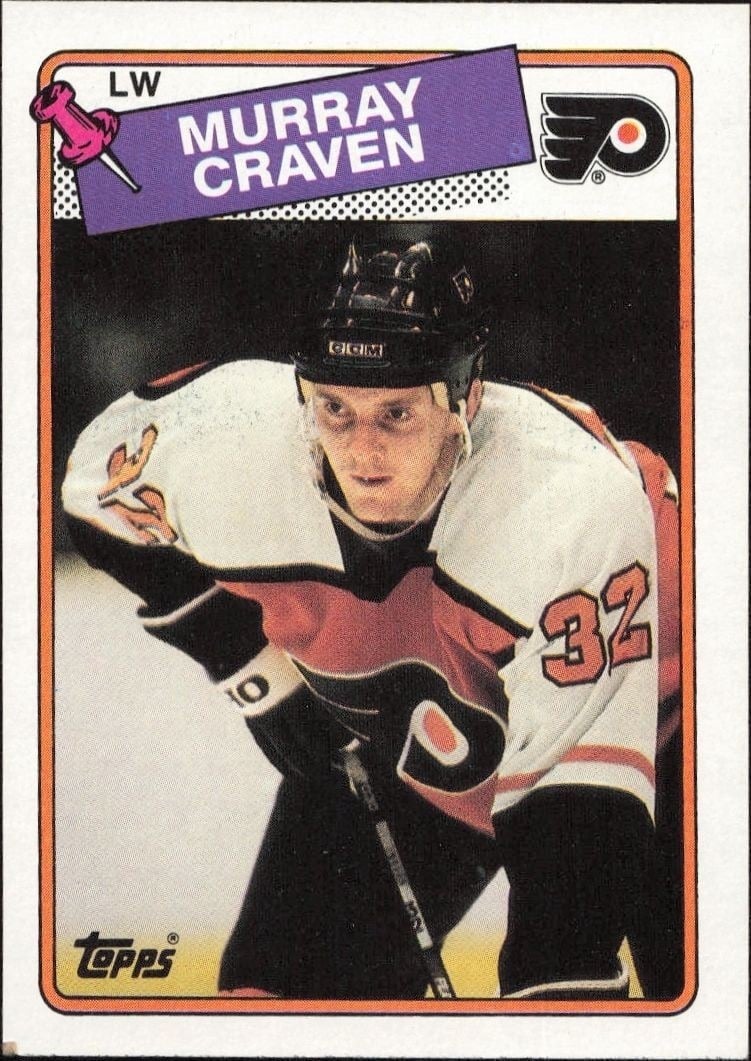 Murray Craven 1988-89 Topps #79 Hockey Trading Card - Front 1988-89 Topps Murray Craven #79 hockey trading card front