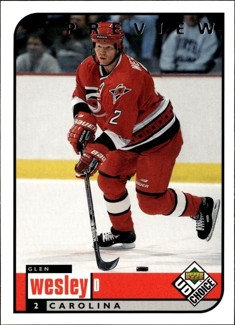 Glen Wesley 1998-99 Upper Deck Choice Preview #41 Hockey Trading Card - Front 1998-99 Upper Deck Choice Preview Glen Wesley #41 hockey trading card front