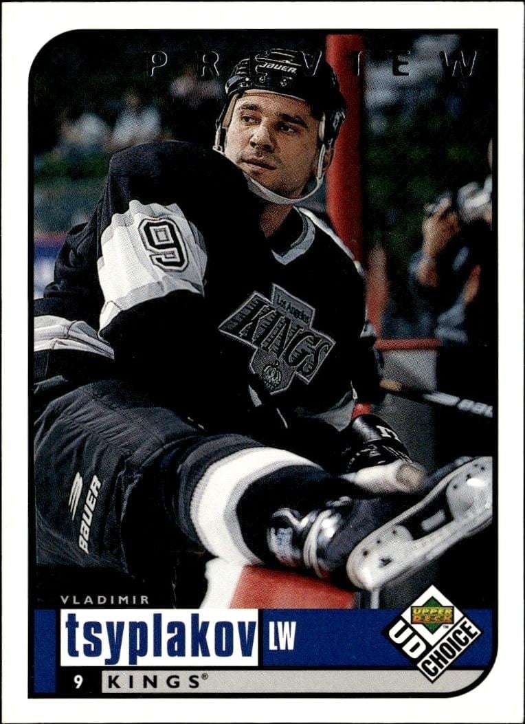 Vladimir Tsyplakov 1998-99 Upper Deck Choice Preview #101 Hockey Trading Card - Front 1998-99 Upper Deck Choice Preview Vladimir Tsyplakov #101 hockey trading card front