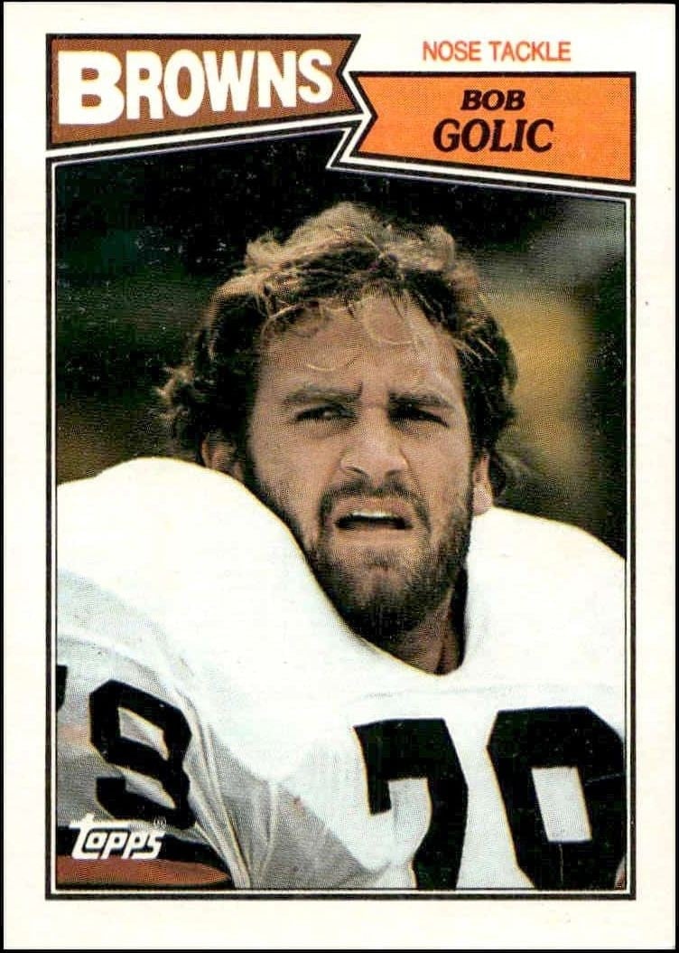 Bob Golic 1987 Topps #89 Football Trading Card - Front 1987 Topps Bob Golic #89 football trading card front
