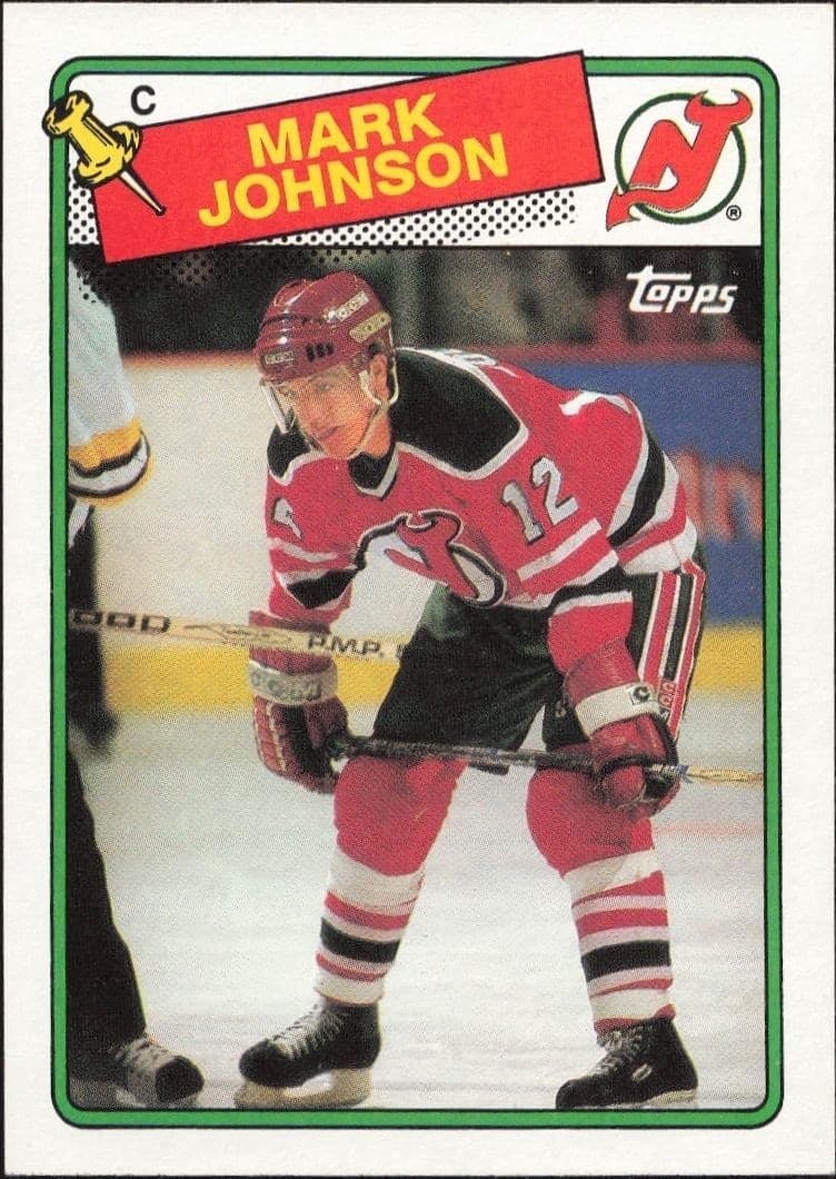 1988-89 Topps Mark Johnson #45 trading card