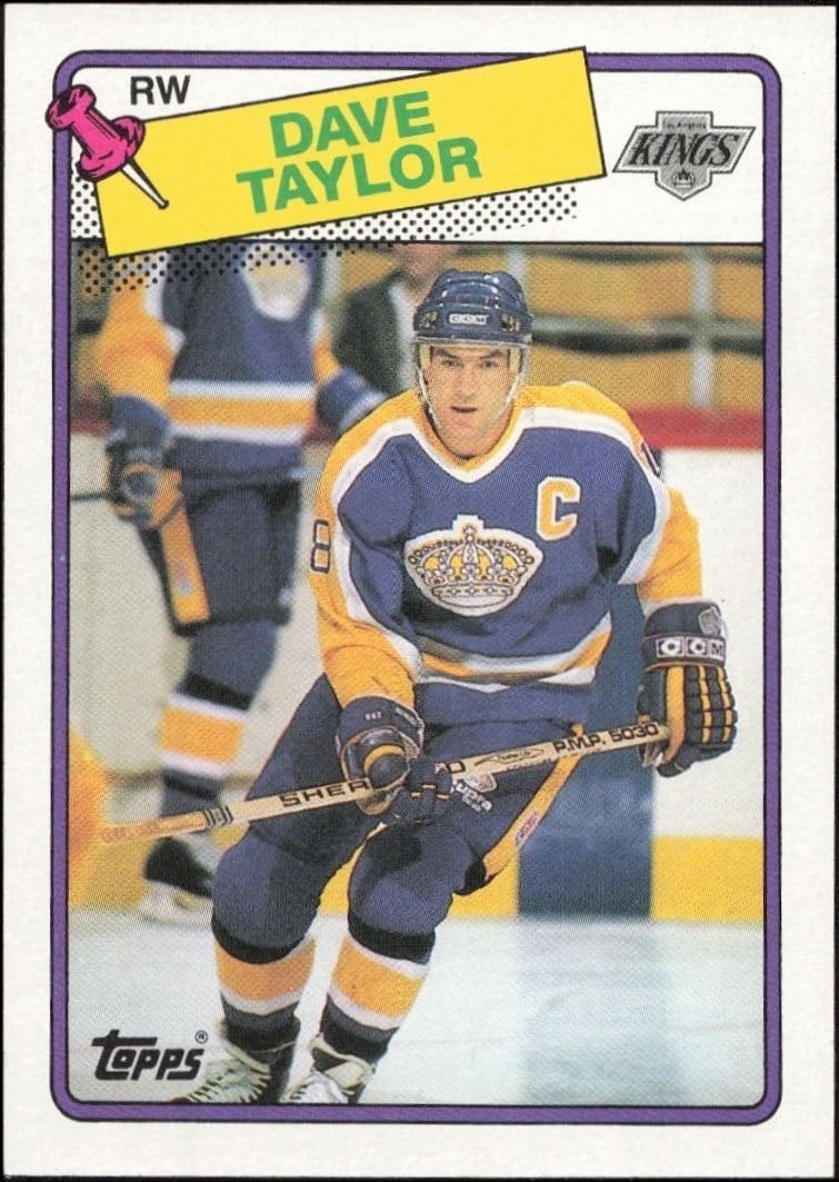 Dave Taylor 1988-89 Topps #46 Hockey Trading Card - Front 1988-89 Topps Dave Taylor #46 hockey trading card front