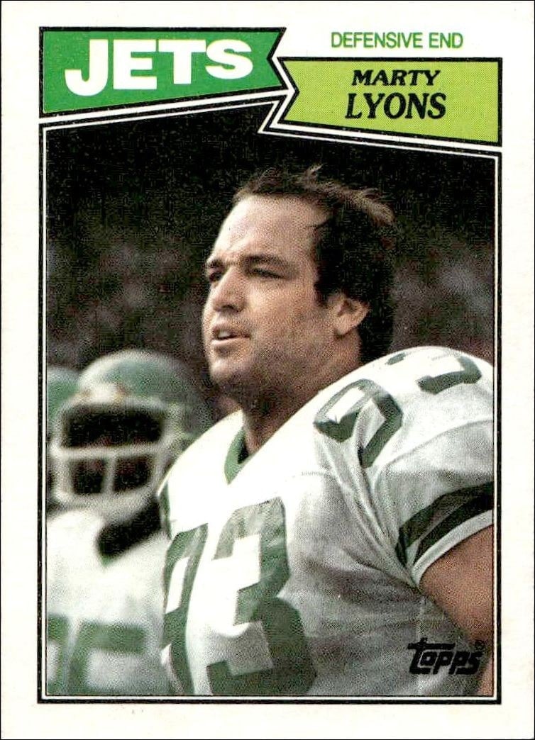 Marty Lyons 1987 Topps #137 Football Trading Card - Front 1987 Topps Marty Lyons #137 football trading card front