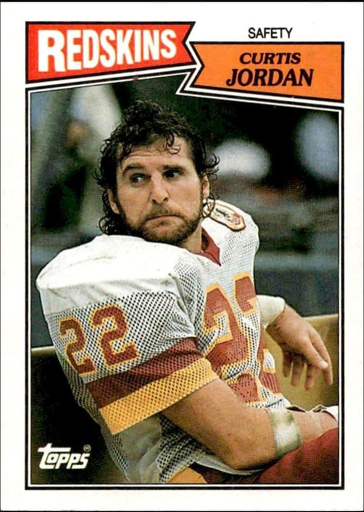 Curtis Jordan 1987 Topps #78 Football Trading Card - Front 1987 Topps Curtis Jordan #78 football trading card front
