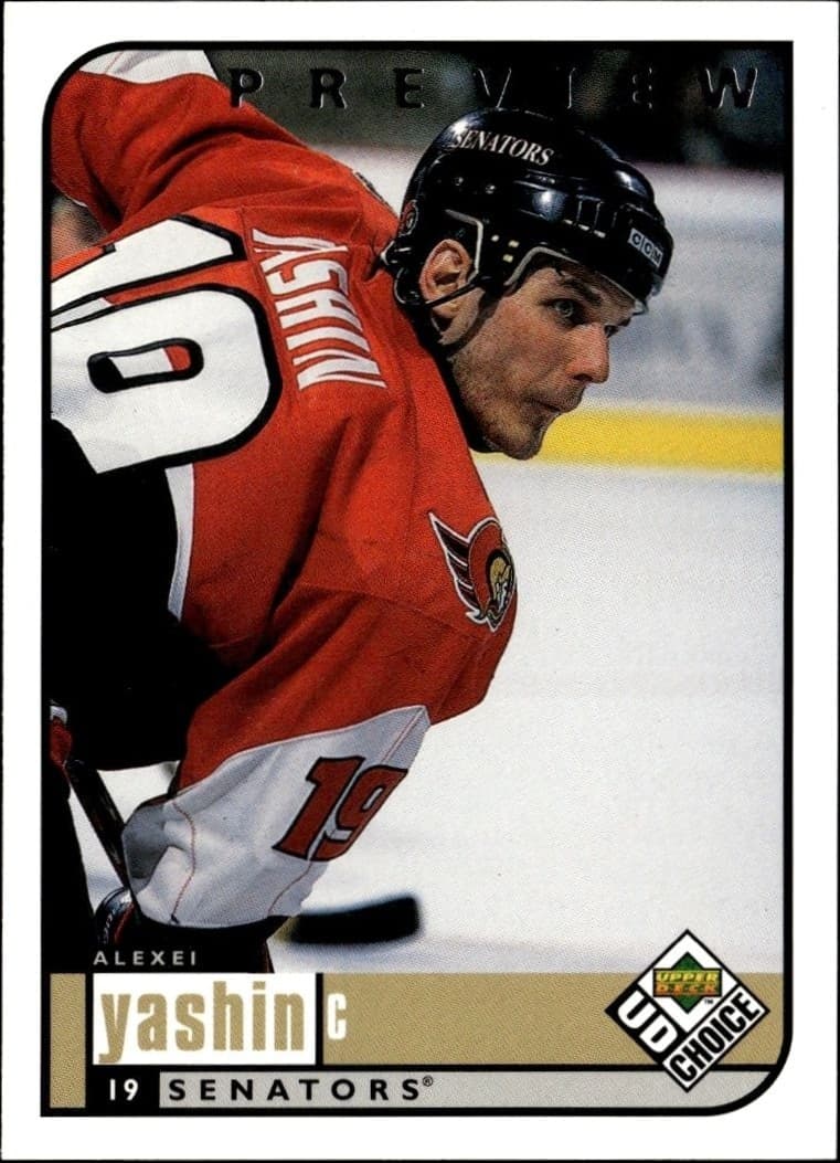 1998-99 Upper-Deck Choice Preview Alexei Yashin #141 trading card