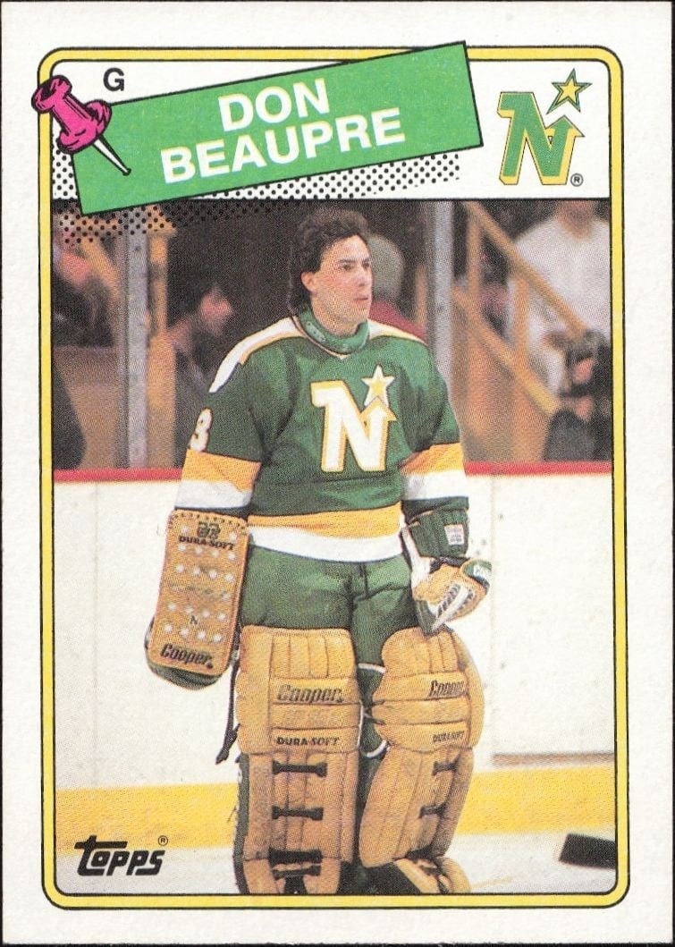 Don Beaupre 1988-89 Topps #42 Hockey Trading Card - Front 1988-89 Topps Don Beaupre #42 hockey trading card front
