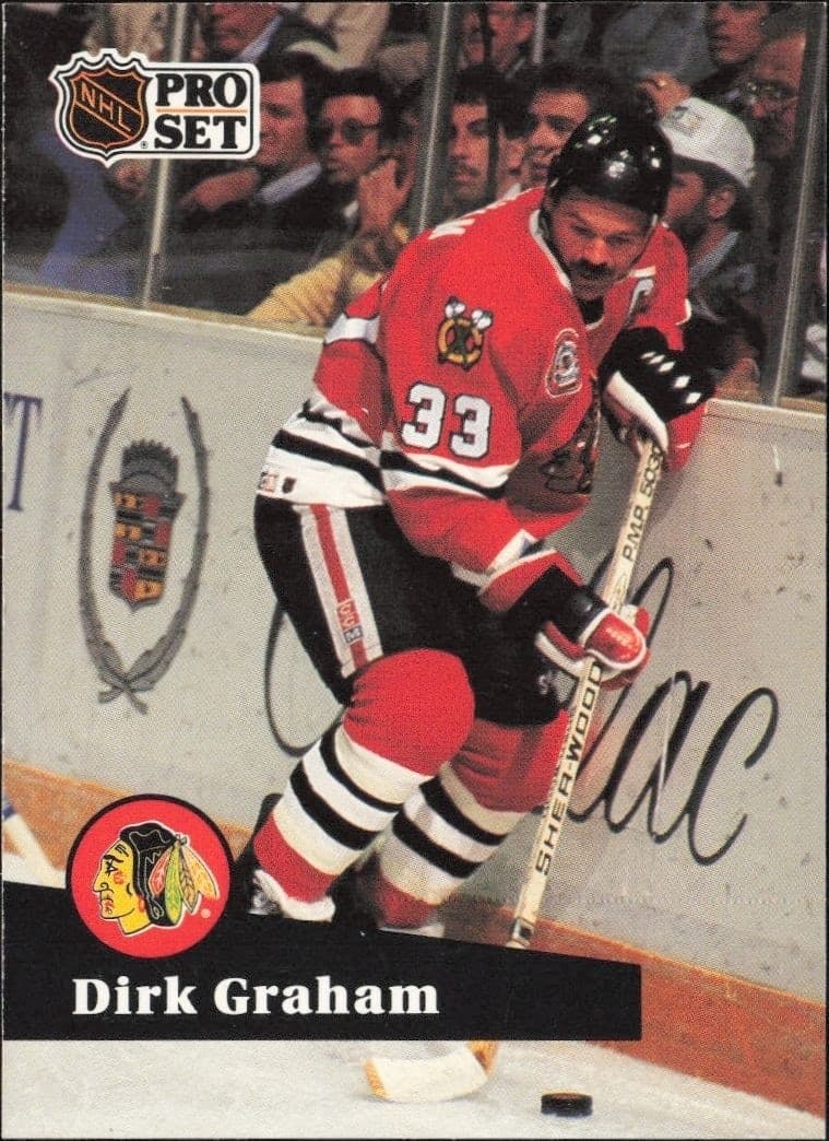 1991-92 Pro-Set Series 1 Dirk Graham #51 trading card