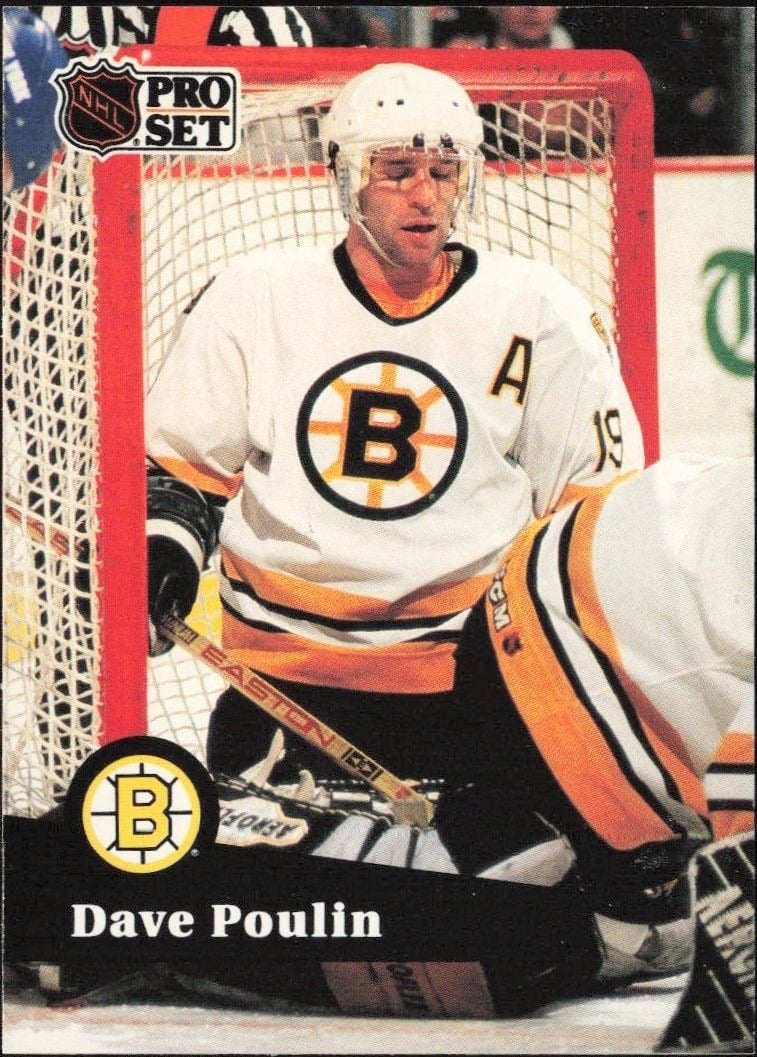 Dave Poulin 1991-92 Pro Set #12 Hockey Trading Card - Front 1991-92 Pro Set Dave Poulin #12 hockey trading card front