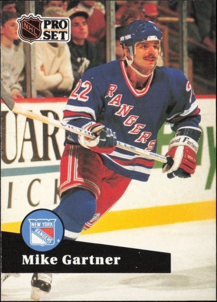 1991-92 Pro-Set Series 1 Mike Gartner #167 trading card