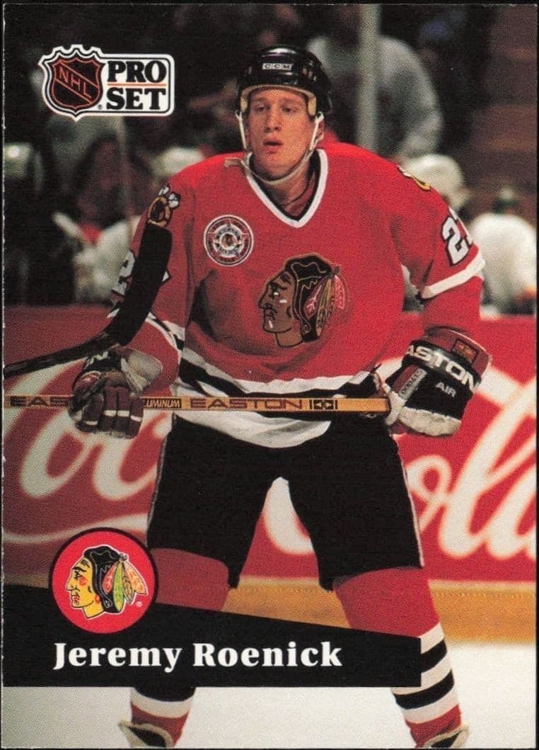1991-92 Pro-Set Series 1 Jeremy Roenick #40 trading card