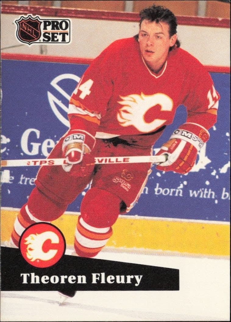 1991-92 Pro-Set Series 1 Theoren Fleury #28 trading card