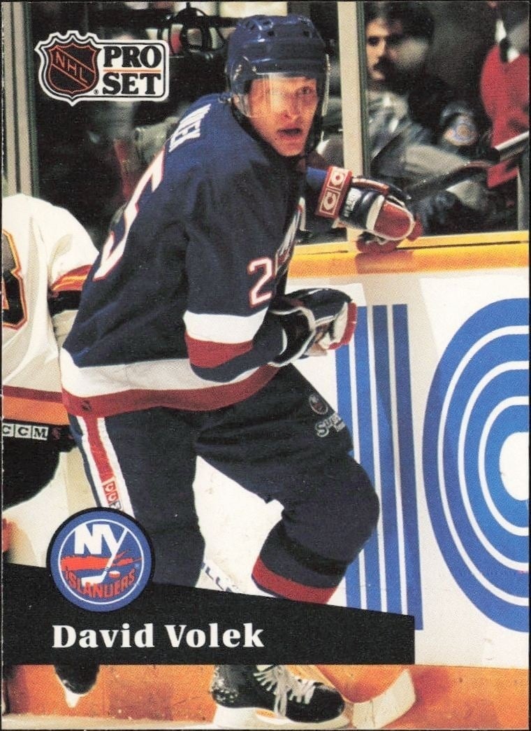 David Volek 1991-92 Pro Set #147 Hockey Trading Card - Front 1991-92 Pro Set David Volek #147 hockey trading card front