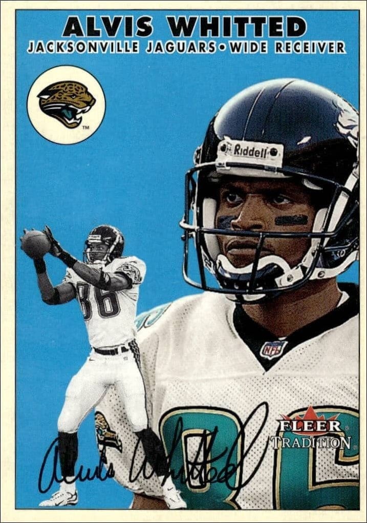 Alvis Whitted 2000 Fleer Tradition Glossy #241 Football Trading Card - Front 2000 Fleer Tradition Glossy Alvis Whitted #241 football trading card front