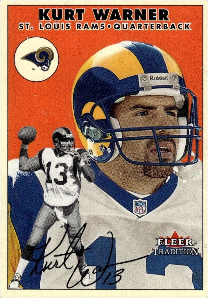 2000 Fleer Tradition Glossy Kurt Warner #87 trading card