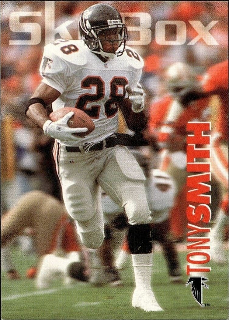 Tony Smith 1993 Skybox Impact #3 Football Trading Card - Front 1993 Skybox Impact Tony Smith #3 football trading card front