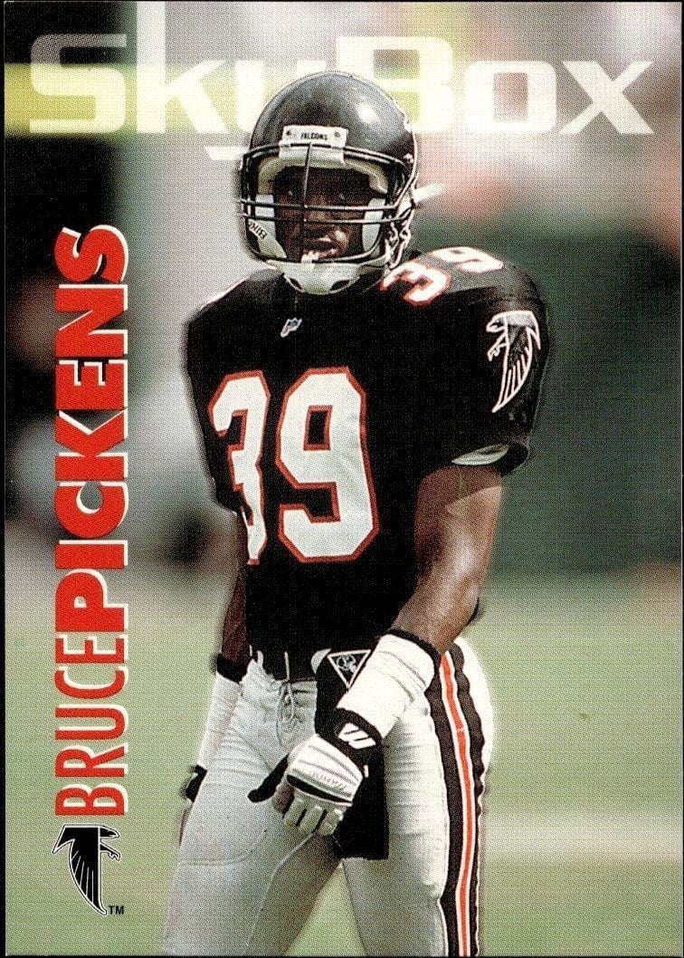 Bruce Pickens 1993 Skybox Impact #9 Football Trading Card - Front 1993 Skybox Impact Bruce Pickens #9 football trading card front