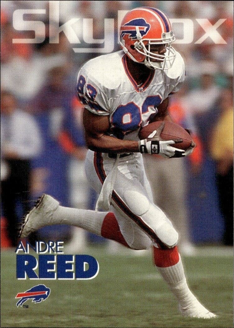 Andre Reed 1993 Skybox Impact #22 Football Trading Card - Front 1993 Skybox Impact Andre Reed #22 football trading card front