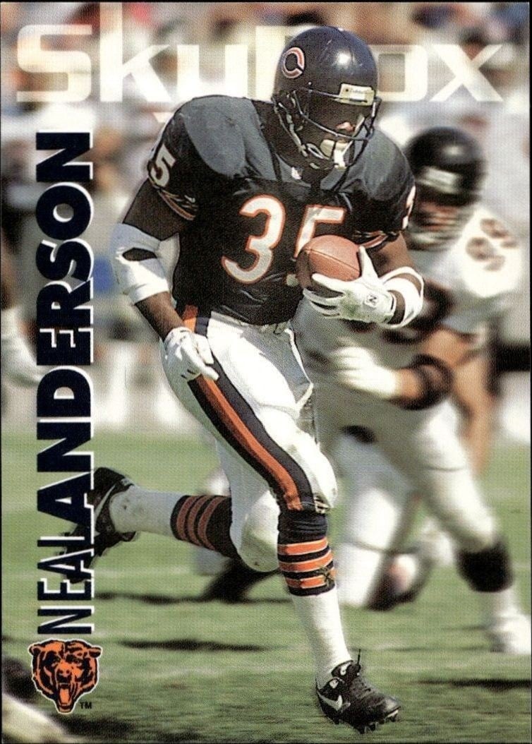 Neal Anderson 1993 Skybox Impact #31 Football Trading Card - Front 1993 Skybox Impact Neal Anderson #31 football trading card front