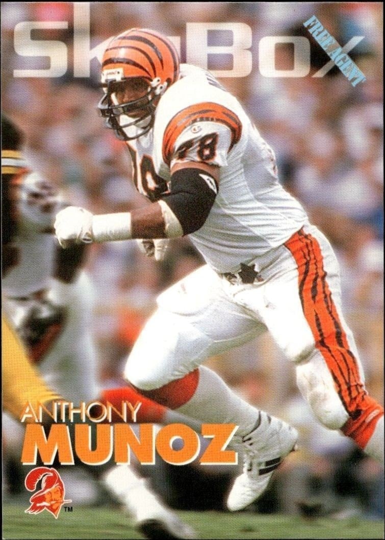 Anthony Munoz 1993 Skybox Impact #325 Football Trading Card - Front 1993 Skybox Impact Anthony Munoz #325 football trading card front