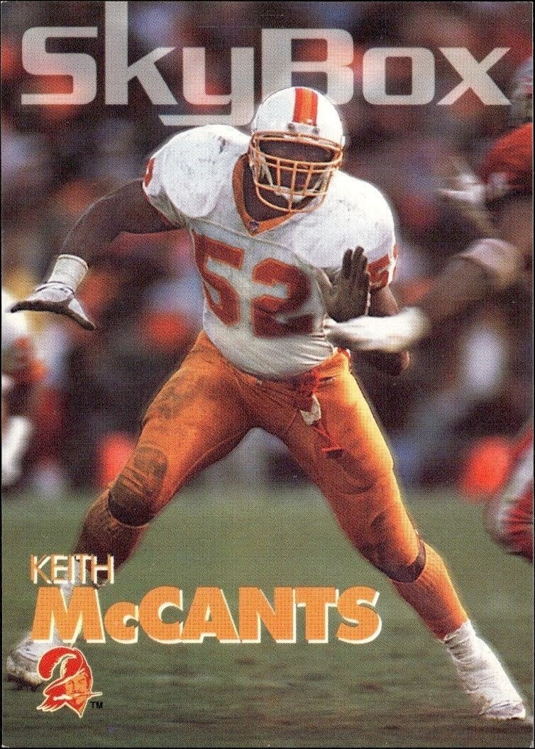 Keith McCants 1993 Skybox Impact #323 Football Trading Card - Front 1993 Skybox Impact Keith McCants #323 football trading card front