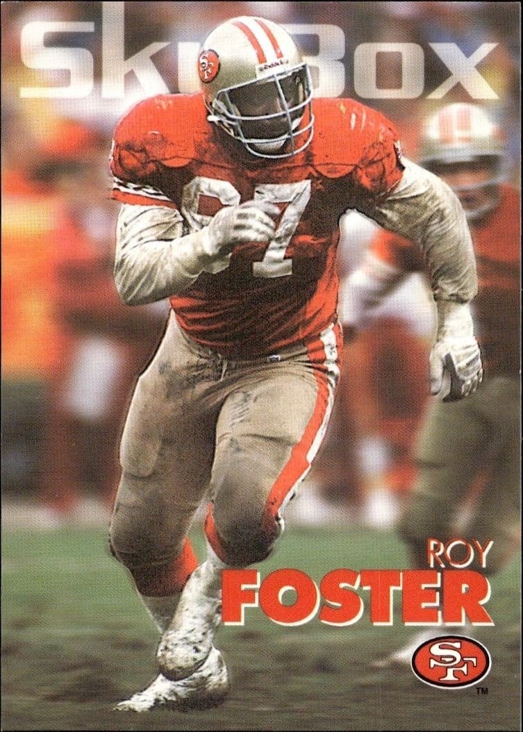 Roy Foster 1993 Skybox Impact #303 Football Trading Card - Front 1993 Skybox Impact Roy Foster #303 football trading card front
