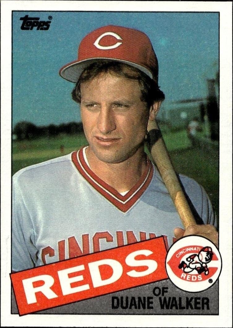 Duane Walker 1984 Topps #441 Baseball Trading Card - Front 1984 Topps Duane Walker #441 baseball trading card front