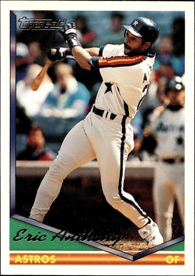 Eric Anthony 1994 Topps #182 Baseball Trading Card - Front 1994 Topps Eric Anthony #182 baseball trading card front