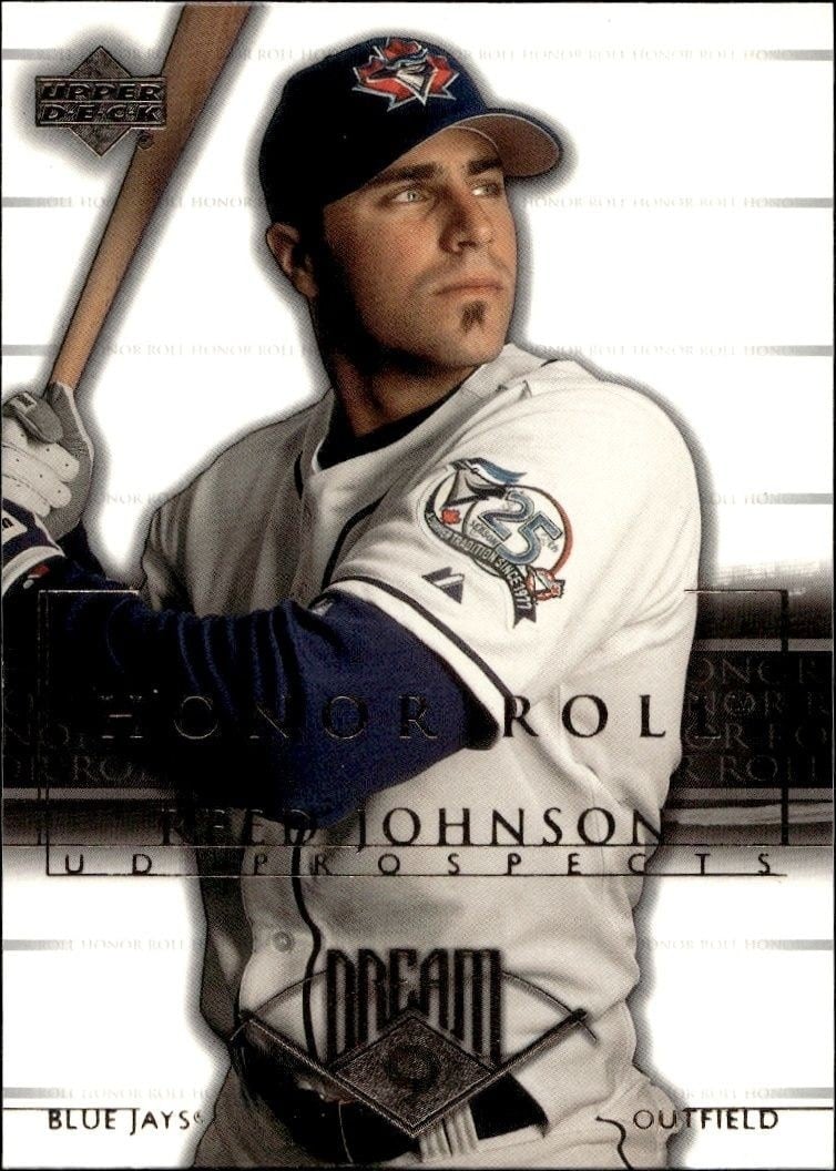 Reed Johnson 2002 Upper Deck Honor Roll #27 Baseball Trading Card - Front 2002 Upper Deck Honor Roll Reed Johnson #27 baseball trading card front