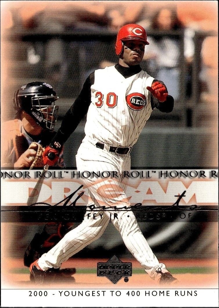 Ken Griffey Jr. 2002 Upper Deck Honor Roll #59 Baseball Trading Card - Front 2002 Upper Deck Honor Roll Ken Griffey Jr. #59 baseball trading card front