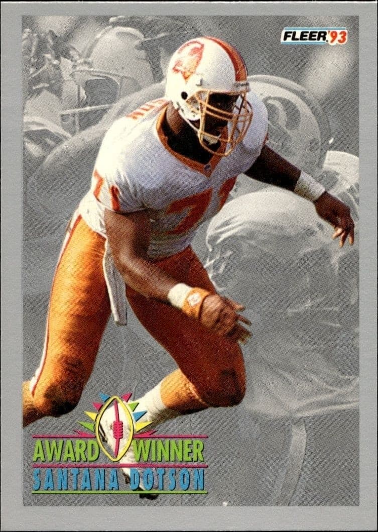 1993 Fleer Santana Dotson #256 trading card