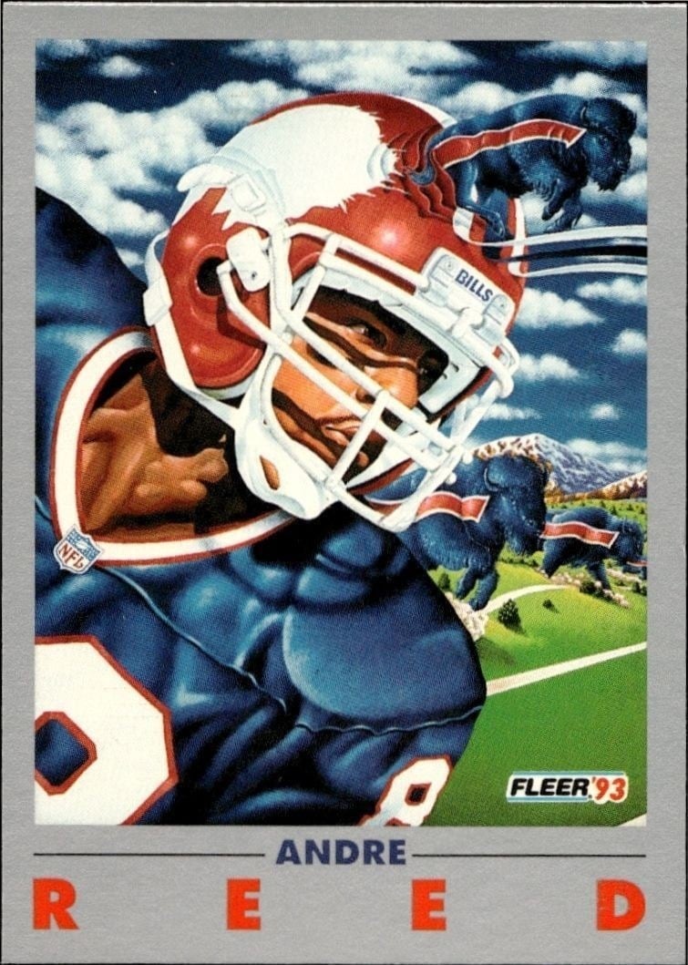 Andre Reed 1993 Fleer #264 Football Trading Card - Front 1993 Fleer Andre Reed #264 football trading card front