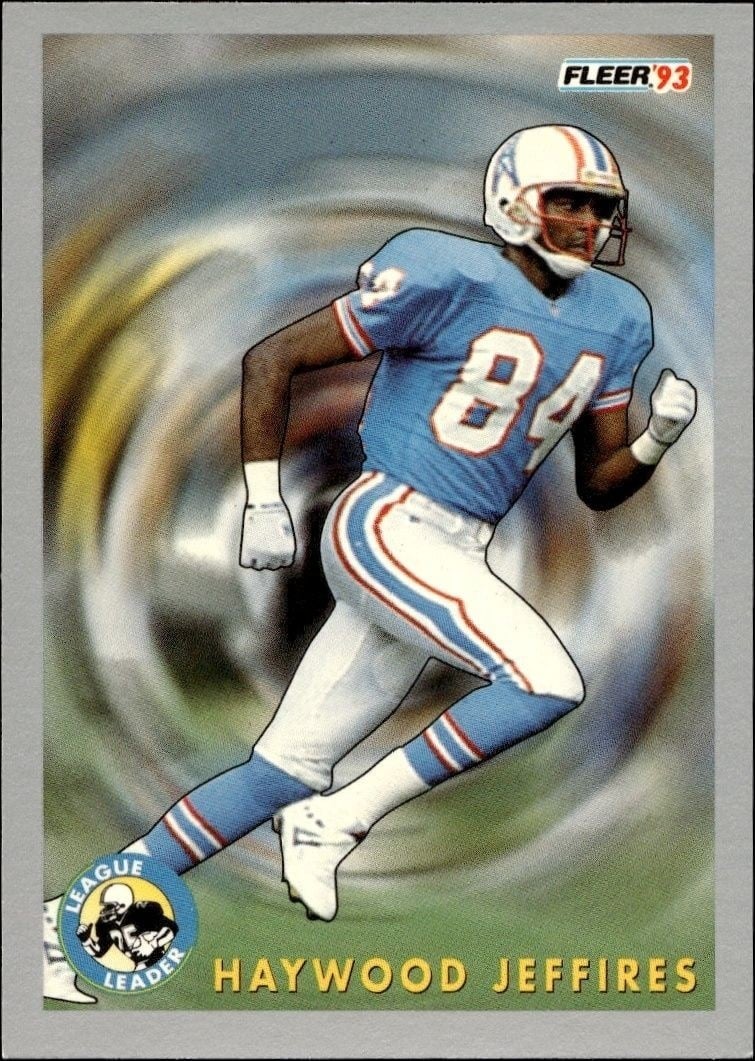 Haywood Jeffires 1993 Fleer #262 Football Trading Card - Front 1993 Fleer Haywood Jeffires #262 football trading card front