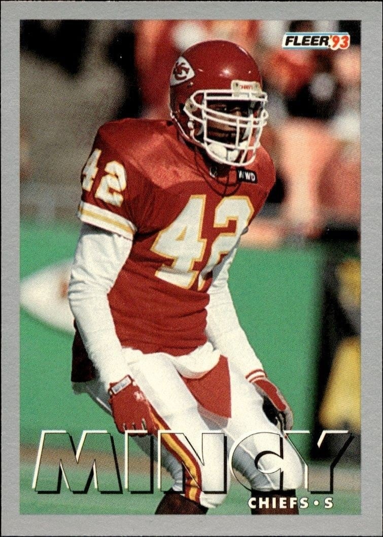 Charles Mincy 1993 Fleer #177 Football Trading Card - Front 1993 Fleer Charles Mincy #177 football trading card front