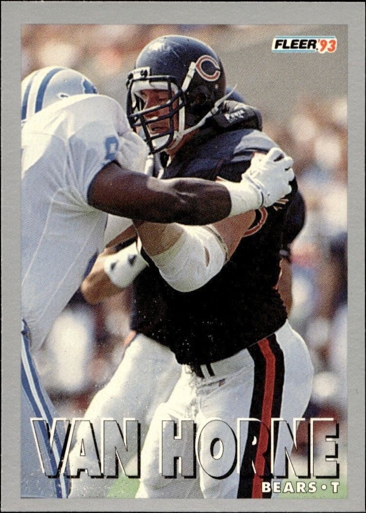 Keith Van Horne 1993 Fleer #499 Football Trading Card - Front 1993 Fleer Keith Van Horne #499 football trading card front
