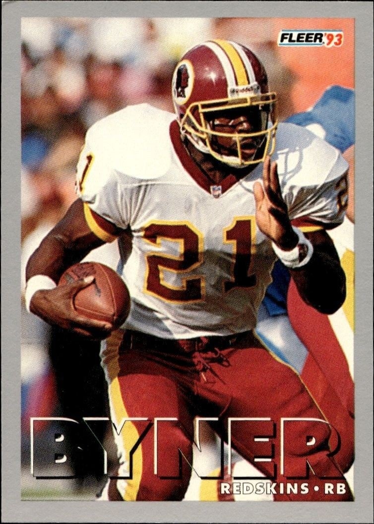 Earnest Byner 1993 Fleer #363 Football Trading Card - Front 1993 Fleer Earnest Byner #363 football trading card front