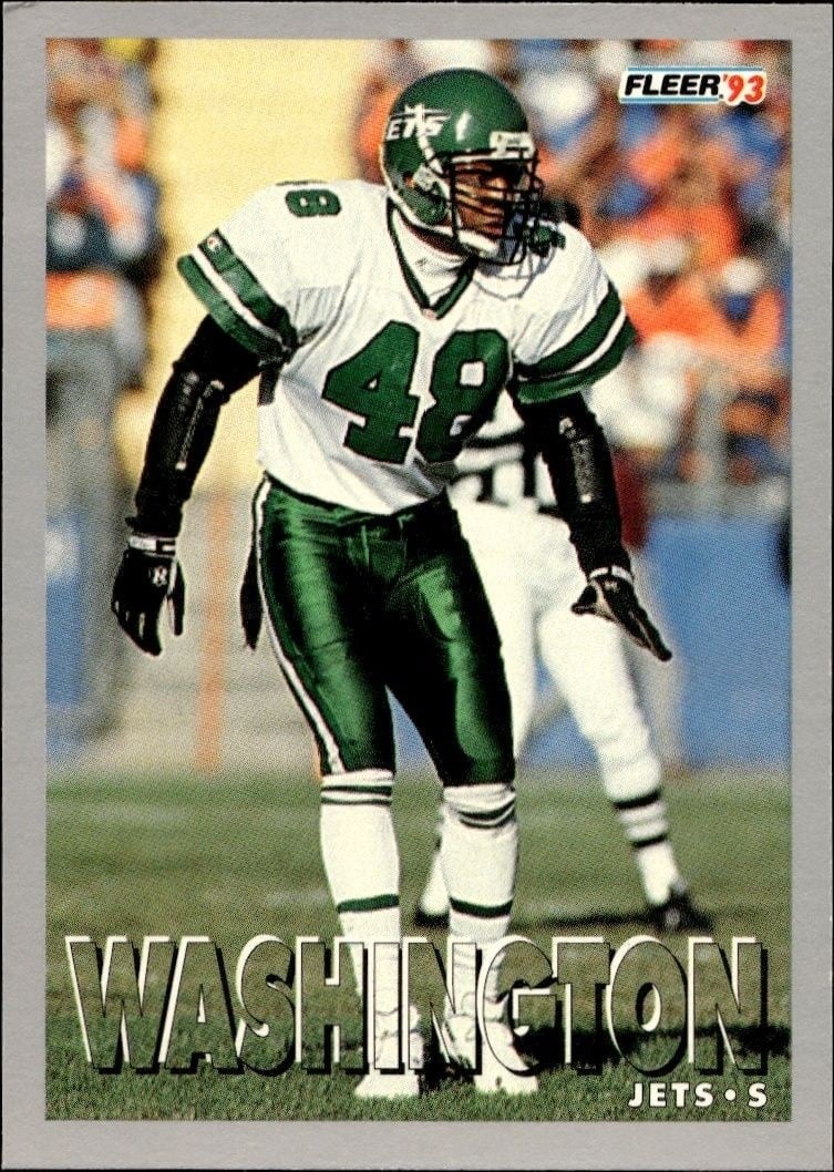 Brian Washington 1993 Fleer #362 Football Trading Card - Front 1993 Fleer Brian Washington #362 football trading card front