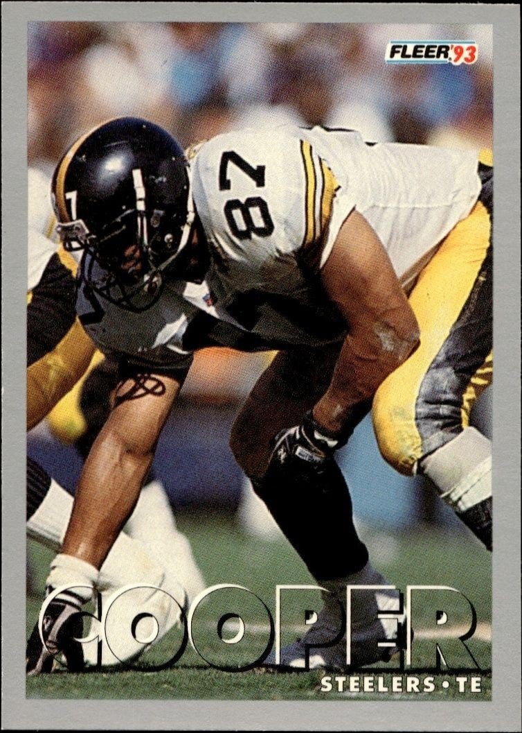 Adrian Cooper 1993 Fleer #282 Football Trading Card - Front 1993 Fleer Adrian Cooper #282 football trading card front