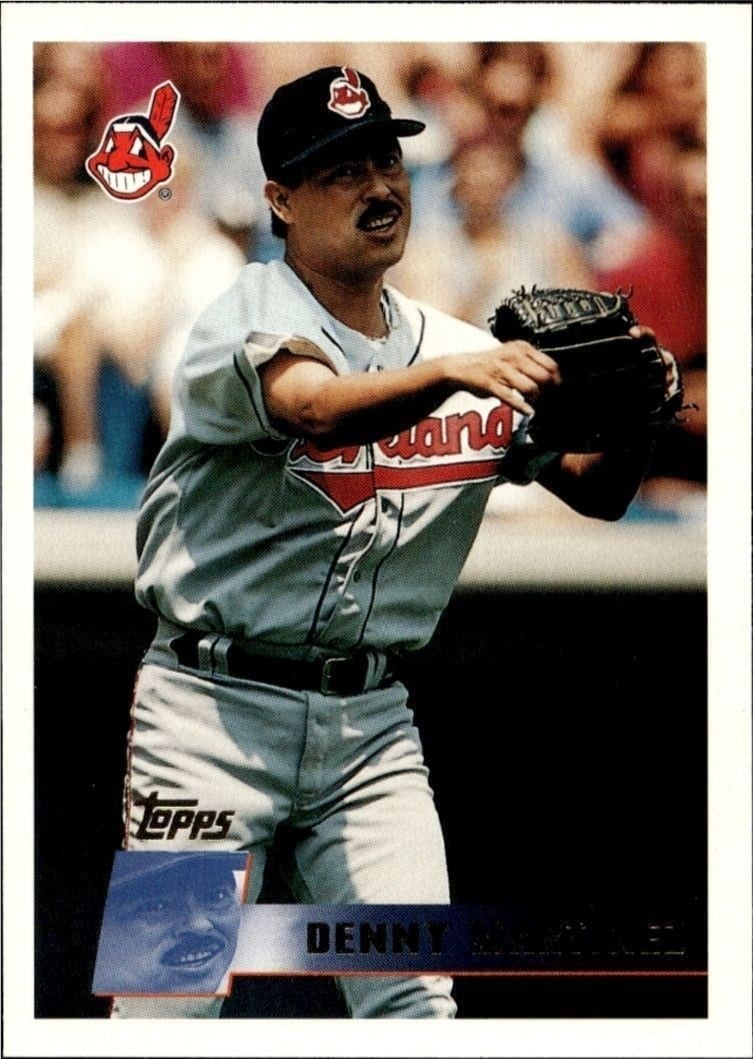 Dennis Martinez 1996 Topps #181 Baseball Trading Card - Front 1996 Topps Dennis Martinez #181 baseball trading card front