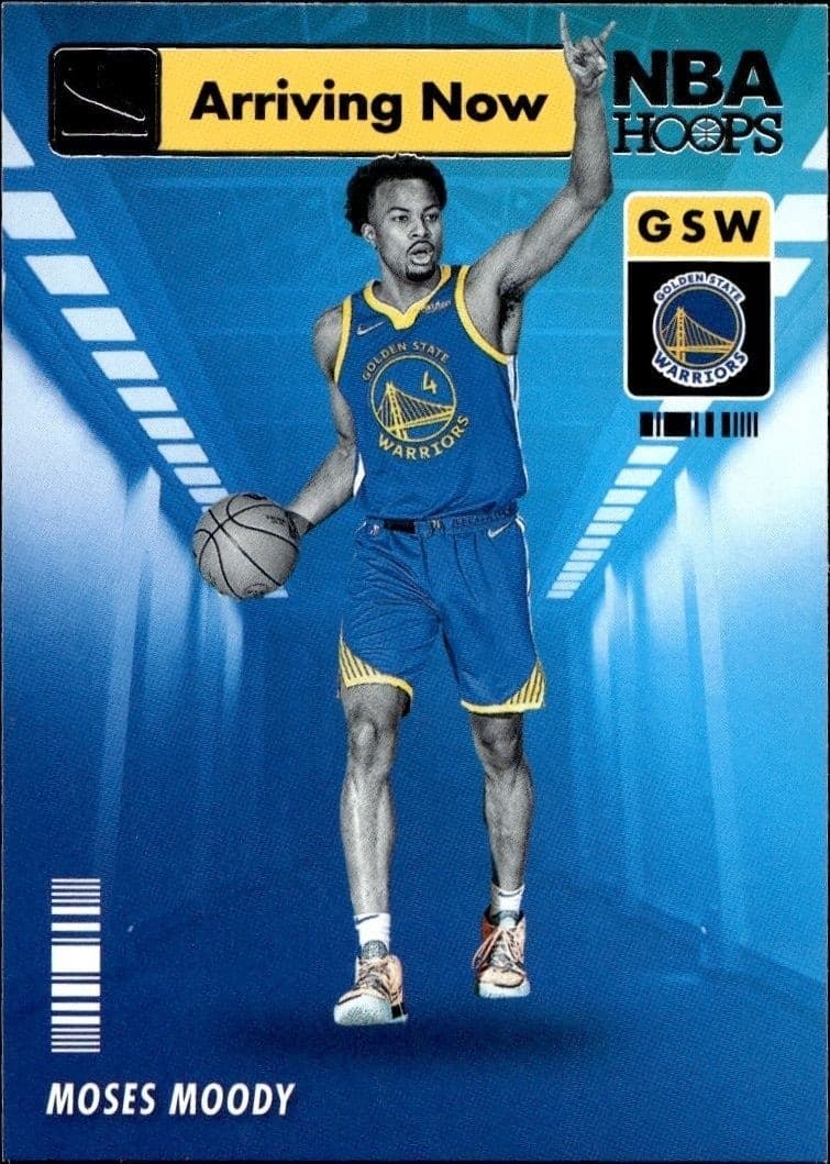 2021-22 Panini Hoops Moses Moody #20 trading card